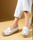 Feles Çiçek Desenli Espadril Kadın Babet Ayakkabı - 5