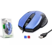Hadron Hdx3254 Kablolu Mouse 800 Dpi 140Cm Mavi.Sıyah - 1