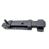 Antika Tarz Dekoratif Pirinç Yassı Kapı Sürgüsü - 55x215 Mm, Oksit - 1