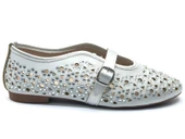 Feles Delik Taş Detaylı Kadın Babet Ayakkabı thumbnail 3