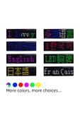 Matrix Kayan Led Yaka Rozeti Mobil Kontrollü Dijital Etiket 9×3cm - 4