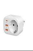 Ac-115 2500w 3.4a 2usb 1type-c 1soket Akım Korumalı Şarj Adaptörü Priz Çoğaltıcı - 1