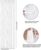 Soft Beyaz Renk Duvar Ve Kapı Perdesi İthal 100x200 Cm - 2