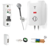 king k 7008 ekvator  şofben + Kablolu Orjınal Takım Set Montaja Hazır Paket - 1