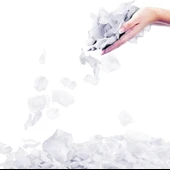 Beyaz Renk Gül Yaprağı Şekilli Konfeti 10 Paket 1000 Adet thumbnail 2