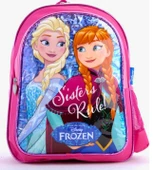 Disney Frozen Lisanslı Okul Seti 3'lü - Elsa ve Anna Sırt Çantası, Beslenme Çantası, Kalemlik - Kız Çocuk İçin - 2