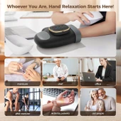 Estefanlo Isı Kompresyon Terapili El Masaj Aleti - Siyah - 4