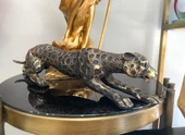 Dekoratif Biblo Leopar Çita Kaplan Heykeli - 3