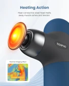 RENPHO Mini Isıtmalı Termal Masaj Cihazı, Derin Doku Perküsyon - Lacivert - 4