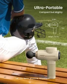 RENPHO Sırt ve Boyun İçin Taşınabilir Perküsyon Masaj Aleti - Krem - 5