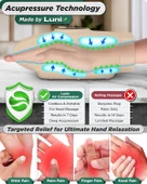 Lunix LX7 Elektrikli El Masaj Aleti, Kompresyonlu, Artrit, Ağrı Kesici - Bej - 2