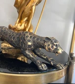 Dekoratif Biblo Leopar Çita Kaplan Heykeli - 1