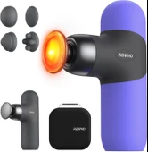 RENPHO Mini Isıtmalı Termal Masaj Cihazı, Derin Doku Perküsyon - Mor - 1