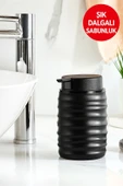 Mutfak ve Banyo İçin Şık Tasarımlı Sabunluk Siyah - 1