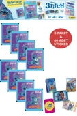 8 Paket Stitch Panini Süper ScrapBook Çıkartma 40 Adet Sticker - 1