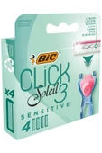 Bic Soleil Click Sensitive 4 lü Yedek Kadın Tıraş Bıçağı-Yedek Kartuş - 4