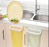 3B Trend 2 Adet Dolap Kapağına Takılabilen Portatif Çöp Poşeti Tutucu Organizer Aparat thumbnail 5