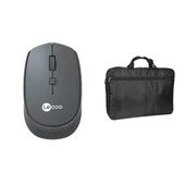 LENOVO LECOO WS202 Kablosuz Mouse - DREXEL 6300 15,6" Siyah Notebook Çantası - 1