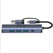 INCA IUTP-5T Gigabit USB Çoklayıcı USB 3.0,TYPEC Ethernet - 3
