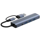INCA IUTP-5T Gigabit USB Çoklayıcı USB 3.0,TYPEC Ethernet - 5