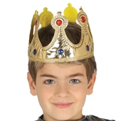 Altın Renk Eva Malzemeden İmal Çocuk Kral Tacı 57 cm thumbnail 1