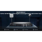 RUIJIE REYEE 16port RG-ES118FGS-LP 10/100 2-UPLINK 2-SFP 120W YÖNETİLEMEZ POE SWITCH - 2