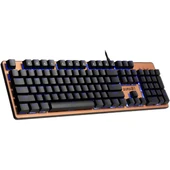 GAMDIAS AURA GK1, USB Kablolu, İngilizce,  Çok Renkli Arka Aydınlatma, Red Mekanik Switch, Bronze Edition, Gaming Klavye - 2