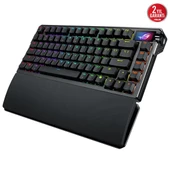 ASUS ROG AZOTH EXTREME NX SNOW KABLOSUZ ALÜMİNYUM KARBON FİBER ŞASE RGB GAMING KLAVYE - 2