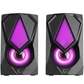 RAMPAGE RMS-G19 2.0 5 Watt LED Işıklı Siyah Multimedia Speaker - 1