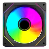 RAMPAGE 7C-120S Double Ring Aynalı ARGB Siyah Kasa Fanı - 4