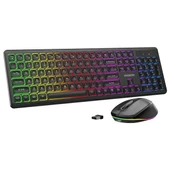 Everest KM-319BT Siyah 2.4G+BT1+BT2 Çoklu Cihaz Bağlantılı Q Set Kablosuz Klavye + Mouse - 3