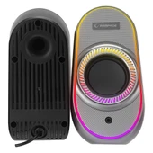 RAMPAGE RMS-X3 2.0 6W Bluetooth Özellikli Siyah Multimedia RGB Işıklı Gaming USB Speaker thumbnail 5