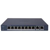 HIKVISION 8port 60w FULL PoE DS-3E1310P-EI/M 10/100 2X-UPLINK Yönetilemez Switch Metal - 1