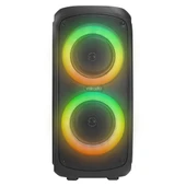 MIKADO MD-11BT Siyah 20*2 40W RGB Işıklı Kablosuz Mikrafonlu Taşınabilir Speaker Hoparlör - 2