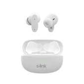 S-LINK EARDOPES SL-TWS08 Beyaz 4 Mikrofonlu Enc Dual Mıc. TWS 50/500mah BT Mikrofonlu Kulaklık - 1