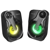 MIKADO MD-X27 1+1 3W Usb 2.0 Siyah Rgb Hoparlör thumbnail 2