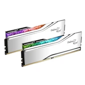 GSKILL 48GB (2X 24GB) DDR5 8400MHZ CL40 RGB DUAL KIT PC RAM TRIDENT Z5 ROYAL SILVER F5-8400J4052G24GX2-TR5S - 2