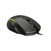 LENOVO LECOO MS140 USB RGB Led Aydınlatmalı 6400dpi Gaming Optic Siyah Mouse thumbnail 5
