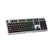 LENOVO LECOO KB121 USB Q Trk Rainbow Aydınlatmalı Mekanik Hisli Metalik Gaming Klavye - 2