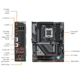 GIGABYTE X870 GAMING X WIFI-7 DDR5 HDMI DP PCIe 16X v5.0 AM5 ATX - 4