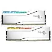 GSKILL 64GB (2X 32GB) DDR5 6400MHZ CL32 RGB DUAL KIT PC RAM TRIDENT Z5 ROYAL SILVER F5-6400J3239G32GX2-TR5S - 1
