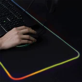 INCA IMP-022 RGB Led Aydınlatmalı Siyah Gaming Mouse Pad 770x295x3mm - 5