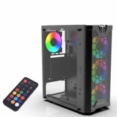 INCA EMG-15XB Gaming Mid-Tower PC Kasası ARGB Kontrolcü thumbnail 1