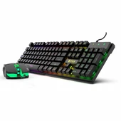 INCA IKG-448 USB Q Trk RGB Led Aydınlatmalı Mekanik Hisli Siyah Gaming Klavye - Mouse Set - 1
