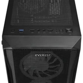 EVEREST 600W X-RACER Gaming Mid-Tower PC Kasası 4X-FANLI - 6