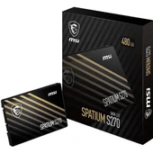 MSI 480GB SPATIUM S270 500-450MB/s SSD SATA-3 DİSK - 1