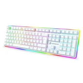 GameBooster G918 USB Q Trk RGB Mekanik Beyaz Gaming Klavye GB-G918R-WH - 1