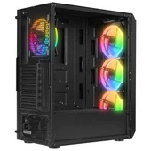 EVEREST 600W X-RACER Gaming Mid-Tower PC Kasası 4X-FANLI - 4