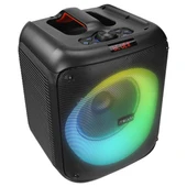 Mikado MD-BT51 BOMBIX 60W BT/USB/TF/TWS Led Işıklı Kafa Mikrofonlu Toplantı-Parti Hoparlörü - 1