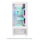 POWERBOOST PB-SS02W SEA WIEW 7-RGB FANLI GAMING MID-TOWER PC KASASI BEYAZ - 3